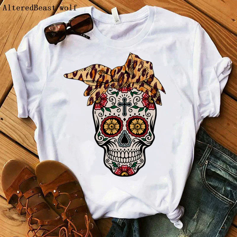 Mama Leopard Print Bandana Skull Short Sleeve T-shirt Women Casual Graphic Tops Female T Shirt Flower women Summer Female Tshirt
Mama Leopard Print Bandana Skull Short Sleeve T-shirt Women Casual Graphic Tops Female T Shirt Flower women Summer Female Tshirt