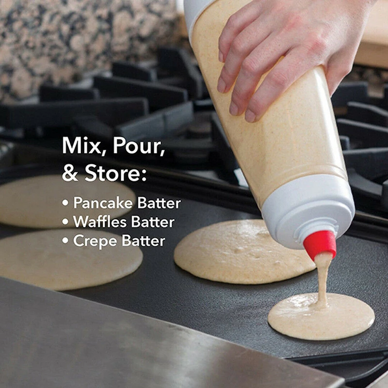 1000Ml Pancake Batter Mixer Dessert Droppers Hand Batter Dispenser Batter Mixer Bottle Cupcake Pancake Crepe Batter Dispenser
1000Ml Pancake Batter Mixer Dessert Droppers Hand Batter Dispenser Batter Mixer Bottle Cupcake Pancake Crepe Batter Dispenser