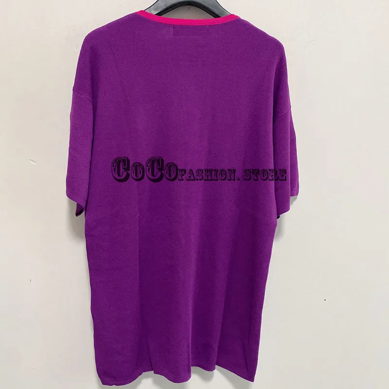2021 summer new high end fashion women clothing short Sleeve Crew neck Letter jacquard knitting woman tshirts top T-shirt t shir
2021 summer new high end fashion women clothing short Sleeve Crew neck Letter jacquard knitting woman tshirts top T-shirt t shir