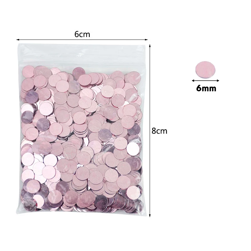 15g/pack 6mm Round Sequin Confetti Rose Gold Silver Dot Filling Balloons For Wedding Birthday Party Baby Shower Table Decoration
15g/pack 6mm Round Sequin Confetti Rose Gold Silver Dot Filling Balloons For Wedding Birthday Party Baby Shower Table Decoration