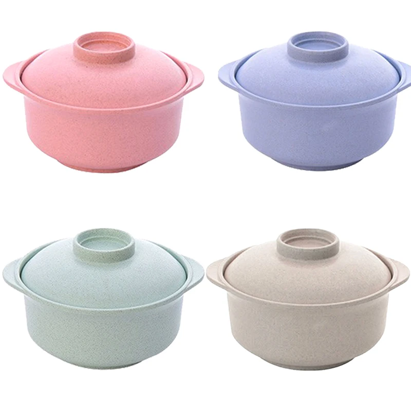 Wheat Straw Instant Noodles Bowl Soup Food Container with Lid Kitchen Tableware Insulation Anti-hot Rice Bowl Dinnerware Hot
Wheat Straw Instant Noodles Bowl Soup Food Container with Lid Kitchen Tableware Insulation Anti-hot Rice Bowl Dinnerware Hot