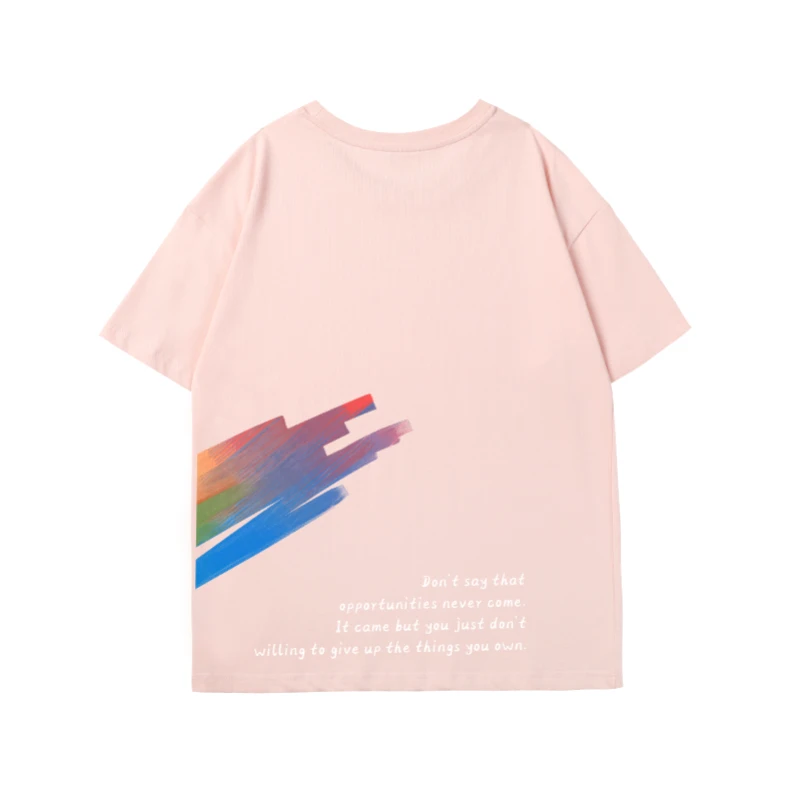 2021 Fashion Unisex Tees Solid Color Rainbow Patterns Smail Face Printing Summer Tops Letters Back Graffiti T Shirt Women
2021 Fashion Unisex Tees Solid Color Rainbow Patterns Smail Face Printing Summer Tops Letters Back Graffiti T Shirt Women