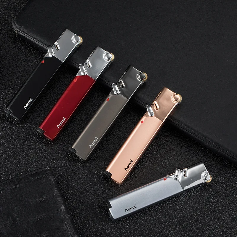 Windproof Creativity Long Strip High Pressure Direct Injection Flame Turbo Butane Gas Lighter Cigarette Cigar Accessories
Windproof Creativity Long Strip High Pressure Direct Injection Flame Turbo Butane Gas Lighter Cigarette Cigar Accessories