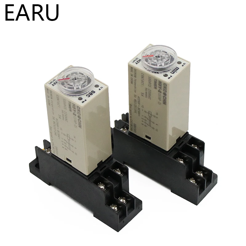1pcs H3Y-2 AC 220V Delay Timer Time Relay Switch 0 - 30 Minute/Seconds Adjustable 5A With Base Socket Rotary Knob DPDT
1pcs H3Y-2 AC 220V Delay Timer Time Relay Switch 0 - 30 Minute/Seconds Adjustable 5A With Base Socket Rotary Knob DPDT
