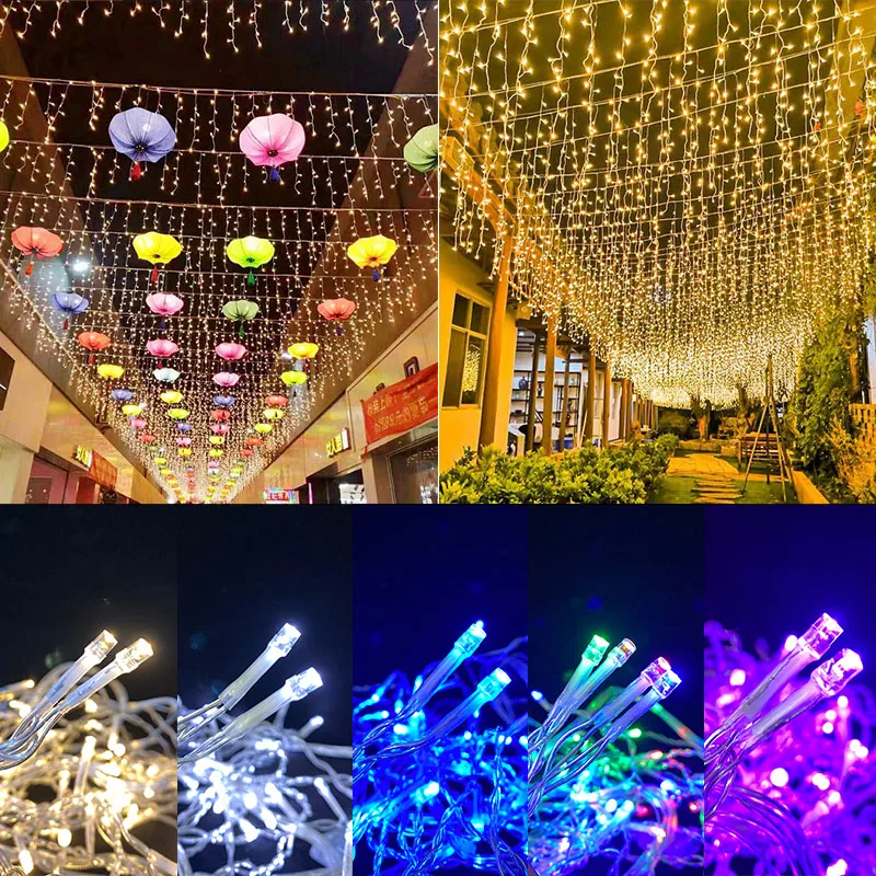 110V/220V 3.5M LED Curtain Lights String Home Decoration Fairy Light Bedroom Wedding Birthday Party Holiday Lights Garland Decor
110V/220V 3.5M LED Curtain Lights String Home Decoration Fairy Light Bedroom Wedding Birthday Party Holiday Lights Garland Decor