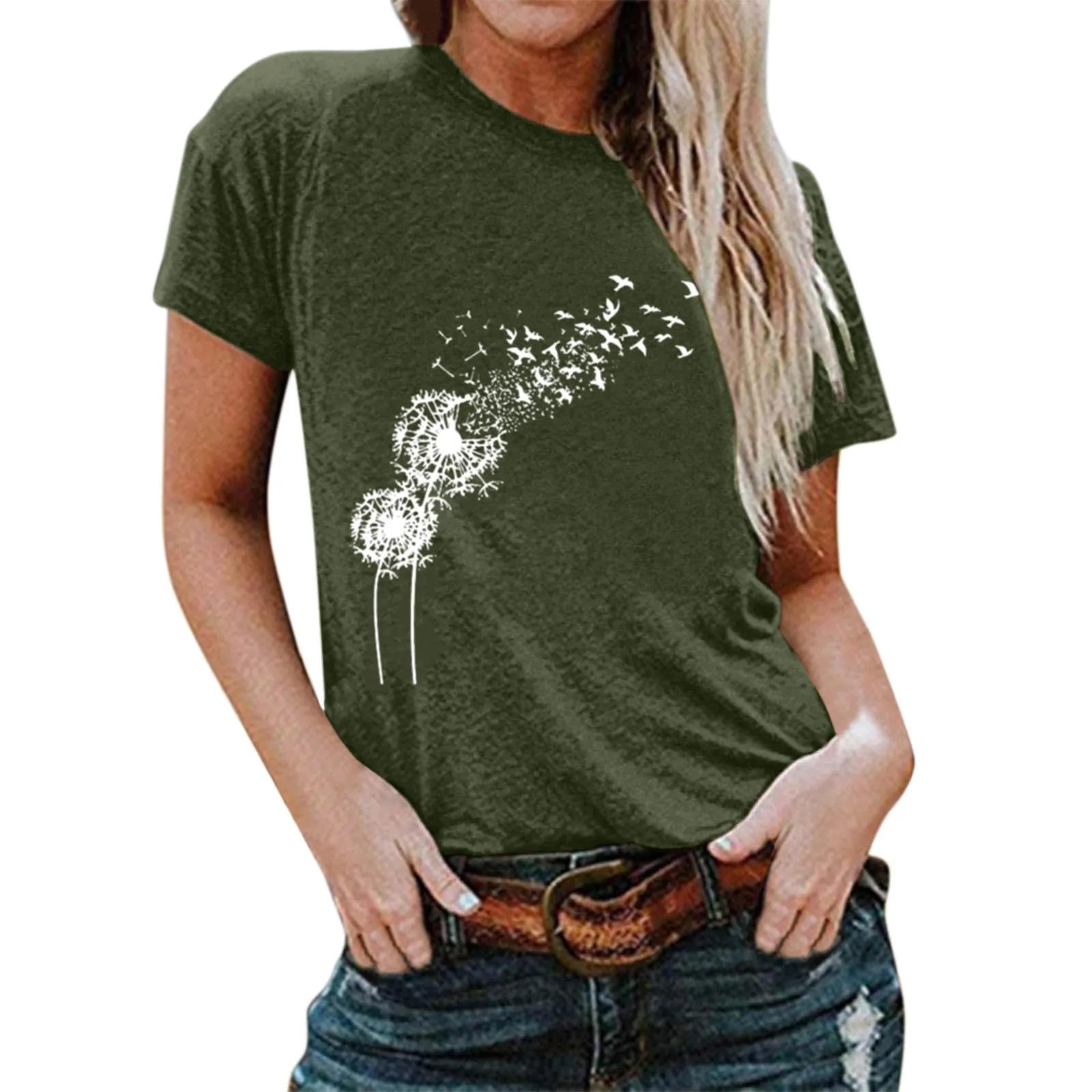 Fashion Women Tops Summer Casual Print Solid Color O-Neck Short Sleeve Loose T-Shirt Tshirt poleras mujer#35
Fashion Women Tops Summer Casual Print Solid Color O-Neck Short Sleeve Loose T-Shirt Tshirt poleras mujer#35