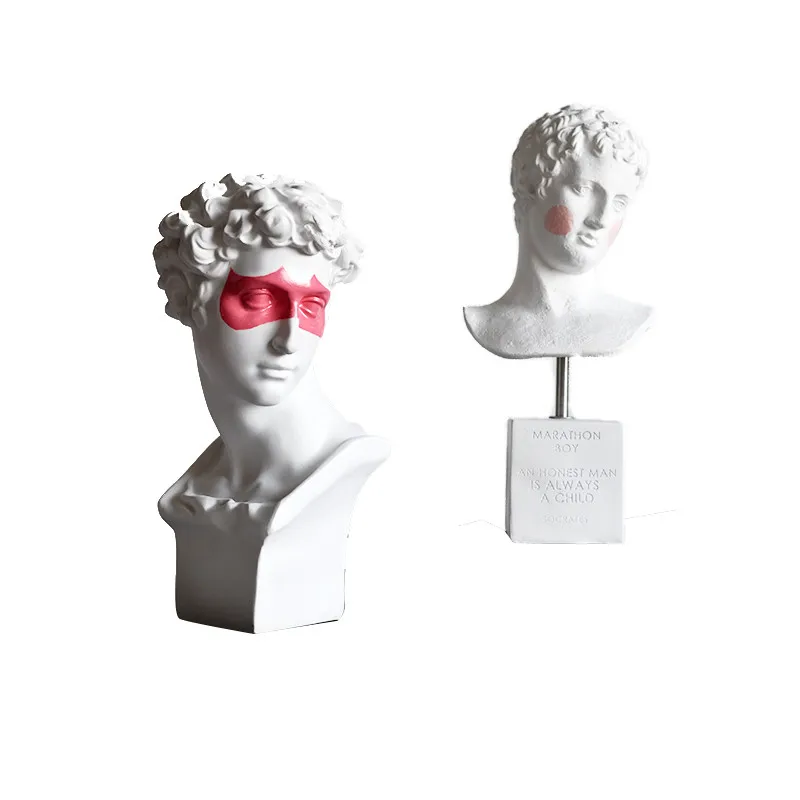 Simple Modern David Greek Blush Face Bat Eye Mask Statue Character Decoration Study Bedroom Fun Soft Decoration Exhibition M2806
Simple Modern David Greek Blush Face Bat Eye Mask Statue Character Decoration Study Bedroom Fun Soft Decoration Exhibition M2806