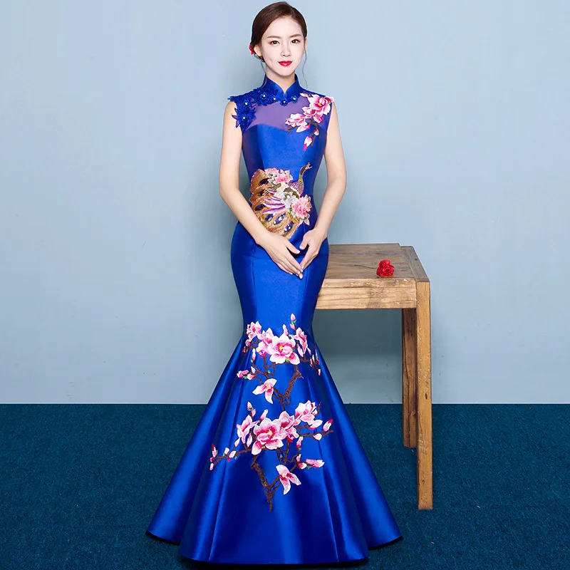 Chinese wedding banquet cheongsam oriental evening dress ladies elegant charming cheongsam modern slim dress china dress
Chinese wedding banquet cheongsam oriental evening dress ladies elegant charming cheongsam modern slim dress china dress