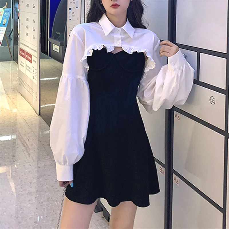 Fall 2021 Women Two Piece Stes Elegant Long Sleeve Party Dress New Empire High Street Mini Dress Dress Korean Female Y2k Outfits
Fall 2021 Women Two Piece Stes Elegant Long Sleeve Party Dress New Empire High Street Mini Dress Dress Korean Female Y2k Outfits
