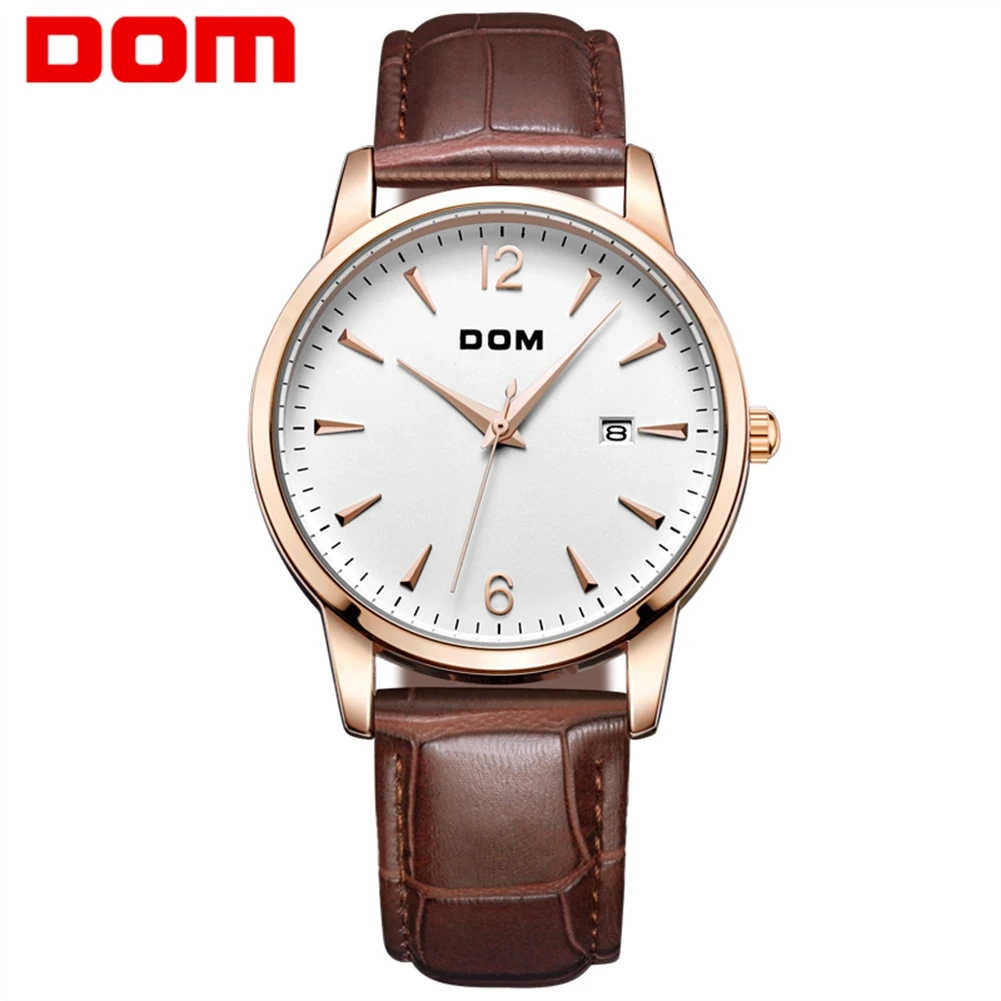 DOM Business Sport Watches For Men Luxury Brand Waterproof Quartz Clock Leather Strap Male Formal Wear Relojes Reloj
DOM Business Sport Watches For Men Luxury Brand Waterproof Quartz Clock Leather Strap Male Formal Wear Relojes Reloj