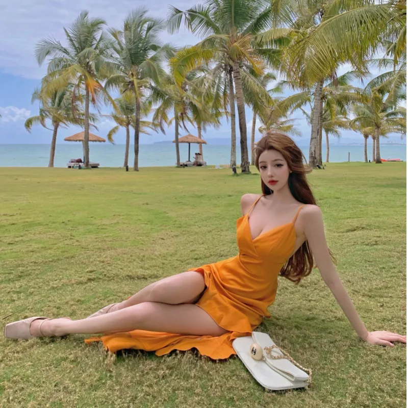 Модное сексуальное праздничное пляжное платье миди с разрезом асимметричного рыбьего хвоста, 2022 
Модное сексуальное праздничное пляжное платье миди с разрезом асимметричного рыбьего хвоста, 2022