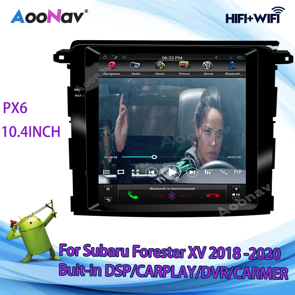 PX6 10.4 Inch Vertical Screen Car Auto Stereo radio For Subaru Forester XV 2018 2019 2020 GPS Navigation Multimedia DVD player
PX6 10.4 Inch Vertical Screen Car Auto Stereo radio For Subaru Forester XV 2018 2019 2020 GPS Navigation Multimedia DVD player