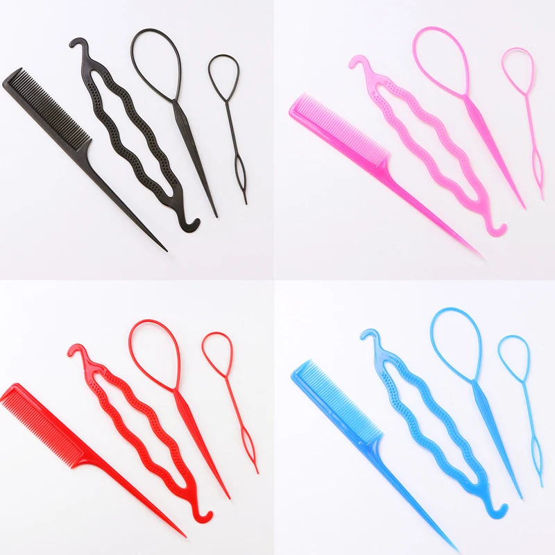 4/5PCS Women Hair Accessories Pull Hairpins Donut Bun Maker Ring Female Elegant Hairstyle Hair Braider Clips Black/Random Color
4/5PCS Women Hair Accessories Pull Hairpins Donut Bun Maker Ring Female Elegant Hairstyle Hair Braider Clips Black/Random Color
