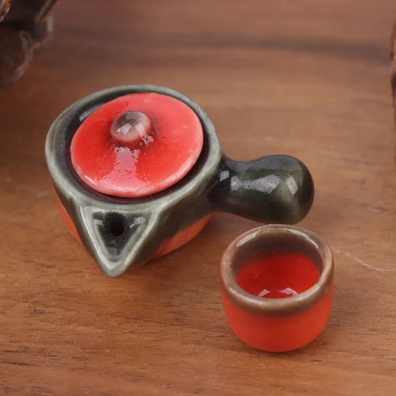 2pcs/Set Retro Dollhouse Miniature Teapot Cup Dining Ware Porcelain Tea Set Dish Cup 
2pcs/Set Retro Dollhouse Miniature Teapot Cup Dining Ware Porcelain Tea Set Dish Cup