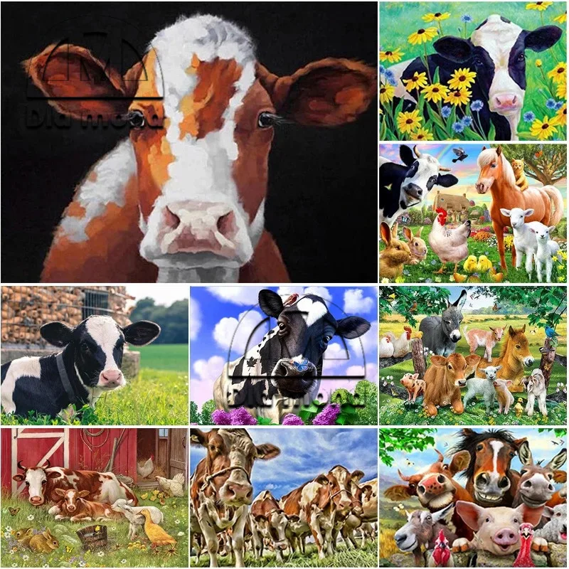 Diy 5D Diamond Painting Cow Animals Full Drill Mosaic Embroidery Cross Stitch Kit Modern Rhinestone Wall Art Pictures for Room
Diy 5D Diamond Painting Cow Animals Full Drill Mosaic Embroidery Cross Stitch Kit Modern Rhinestone Wall Art Pictures for Room