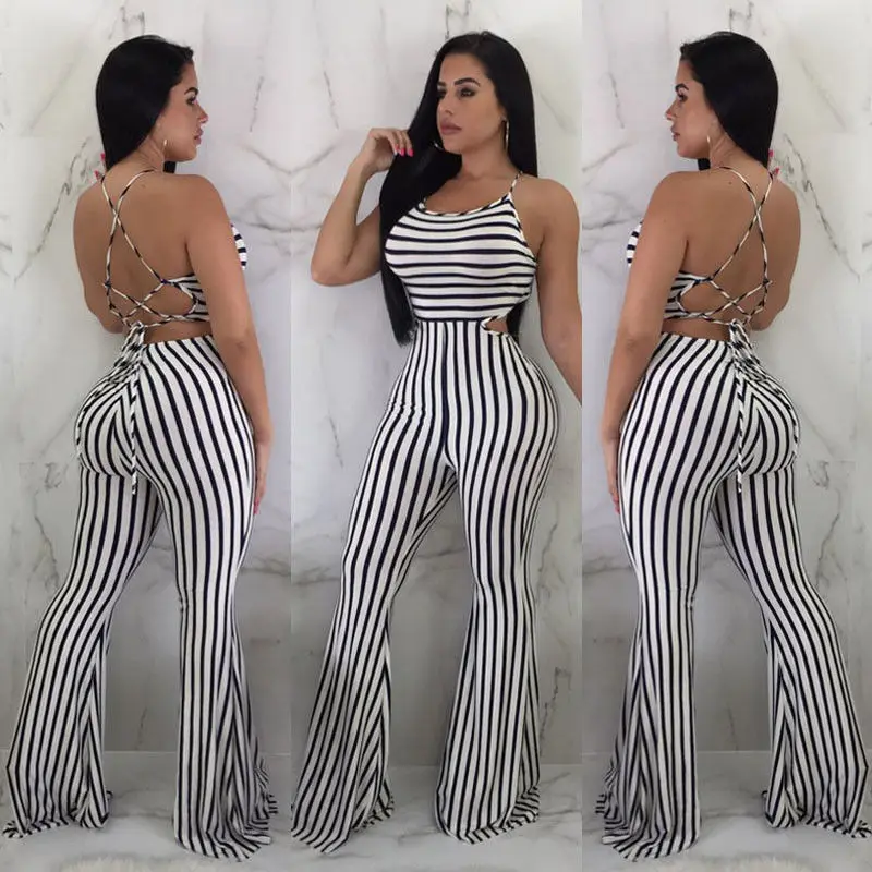 New Women Clubwear Pants Summer Playsuit Bodycon Party Jumpsuit Sexy Striped Romper Trousers
New Women Clubwear Pants Summer Playsuit Bodycon Party Jumpsuit Sexy Striped Romper Trousers