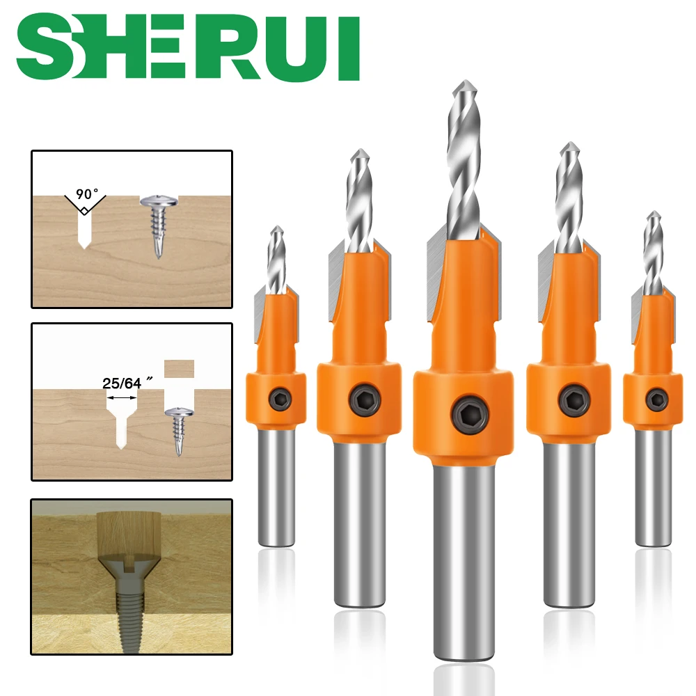 1pc 8mm Shank HSS Woodworking Countersink Router Bit Screw Extractor Remon Demolition for Wood Milling Cutter
1pc 8mm Shank HSS Woodworking Countersink Router Bit Screw Extractor Remon Demolition for Wood Milling Cutter