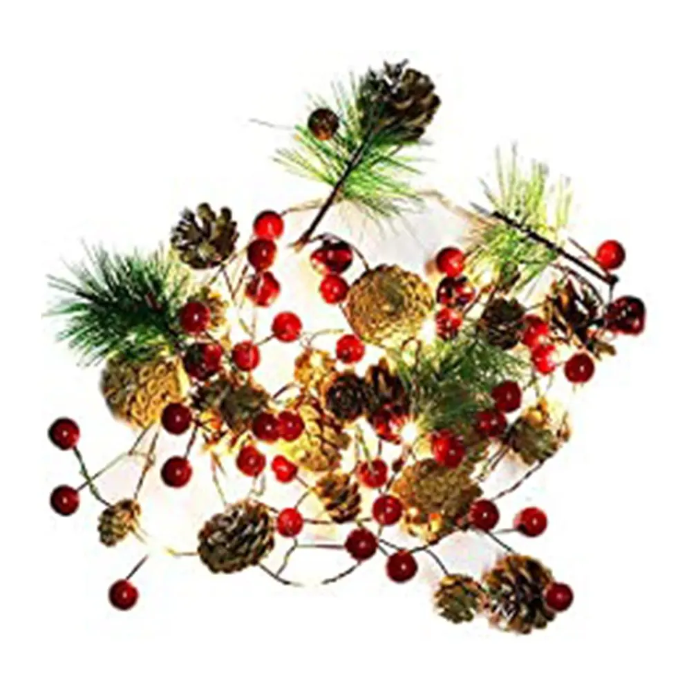 Christmas Garland Decoration Led Copper Wire Light String Fruit Pine Cone Pine Needle Festival Garden Lamp
Christmas Garland Decoration Led Copper Wire Light String Fruit Pine Cone Pine Needle Festival Garden Lamp