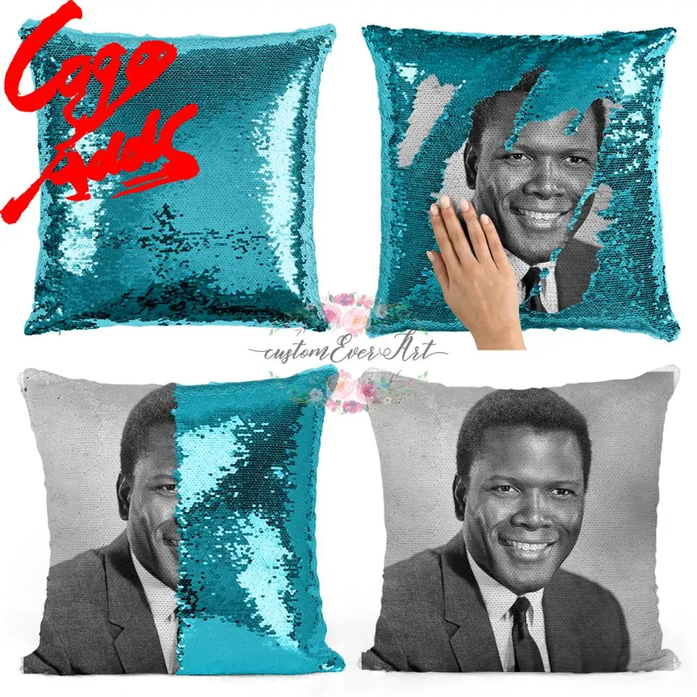 Sidney Poitier sequin pillow | sequin Pillowcase | Two color pillow | gift for her | gift for him | pillow | magic pillow 
Sidney Poitier sequin pillow | sequin Pillowcase | Two color pillow | gift for her | gift for him | pillow | magic pillow