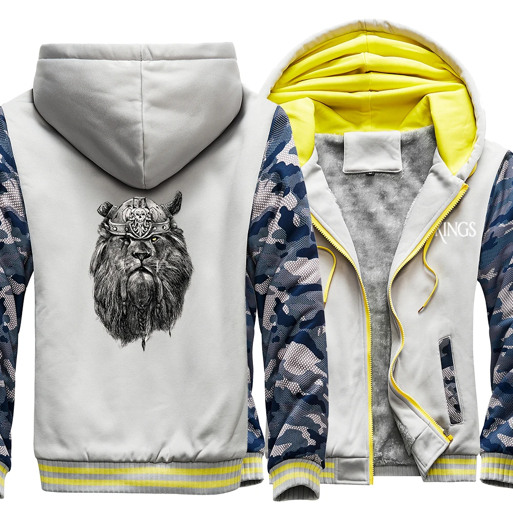 Odin Vikings helmet lion Print jackets male Harajuku Pocket Windproof Clothing Street Thick Thick Fleece Coat Winter hooded mens
Odin Vikings helmet lion Print jackets male Harajuku Pocket Windproof Clothing Street Thick Thick Fleece Coat Winter hooded mens