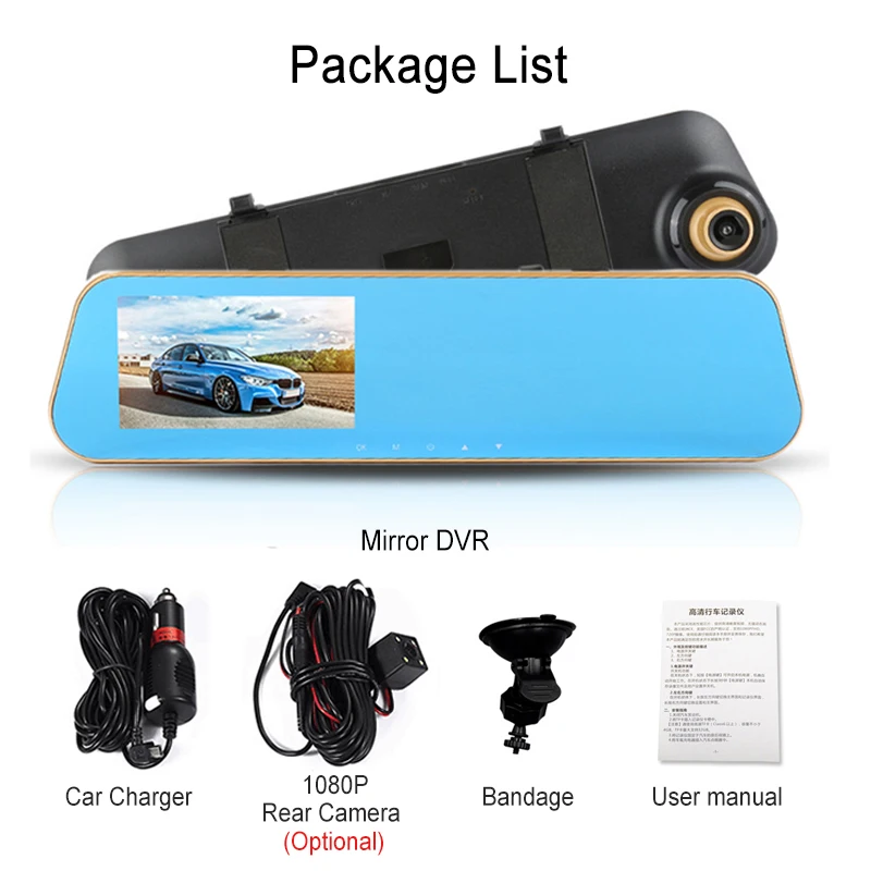 Car Dvr Mirror Dash Camera 4.3 Inch Video Recorder FHD 1080P Dual Lens With Rear View Camera Auto Registrator DVRs Dash cam
Car Dvr Mirror Dash Camera 4.3 Inch Video Recorder FHD 1080P Dual Lens With Rear View Camera Auto Registrator DVRs Dash cam