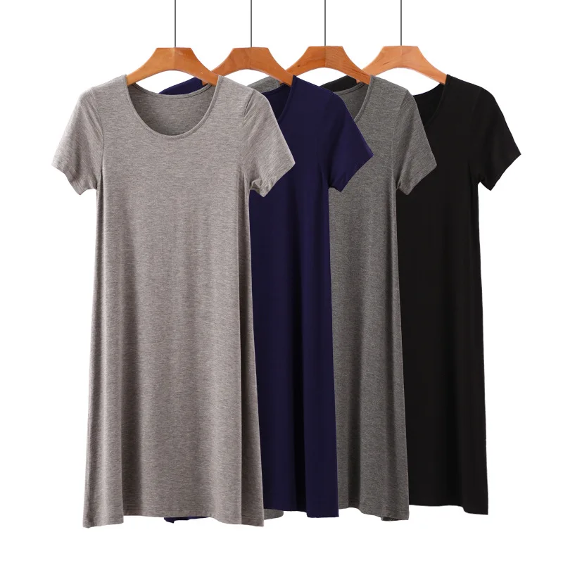 2021The new dress in the summer short sleeves loose in pure color leisure dress with short sleeves Pure color
2021The new dress in the summer short sleeves loose in pure color leisure dress with short sleeves Pure color