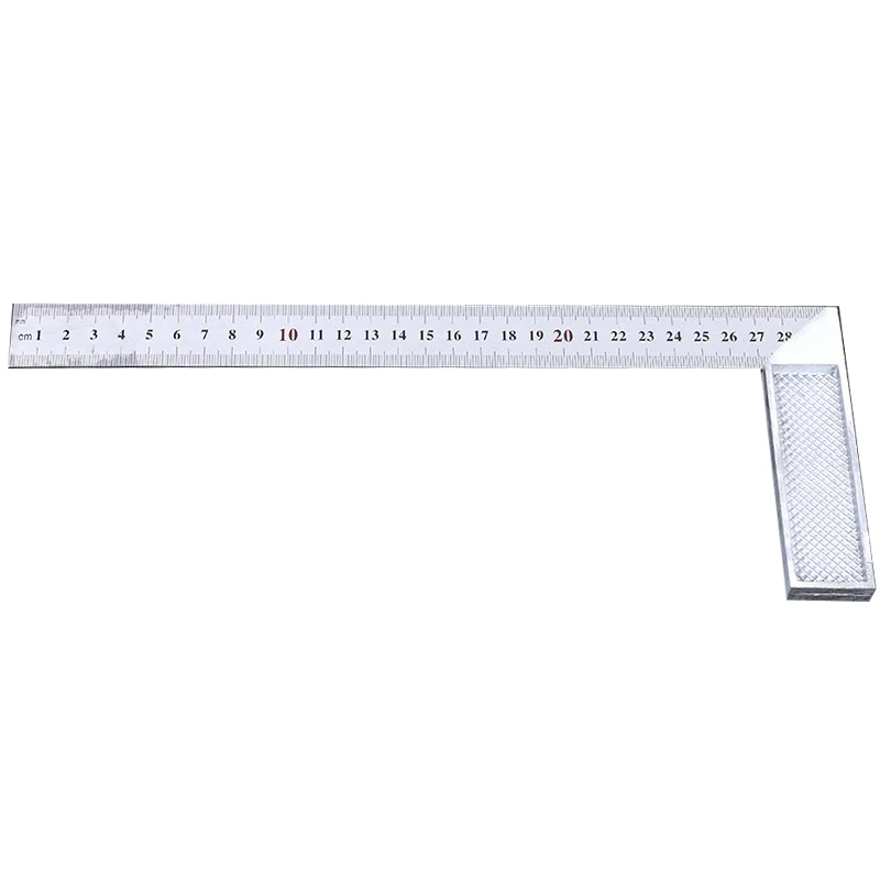 L Shape Ruler Right Angle Try Square measuring tool 30cm 90 Degree Metal Steel Engineers Wood | Инструменты