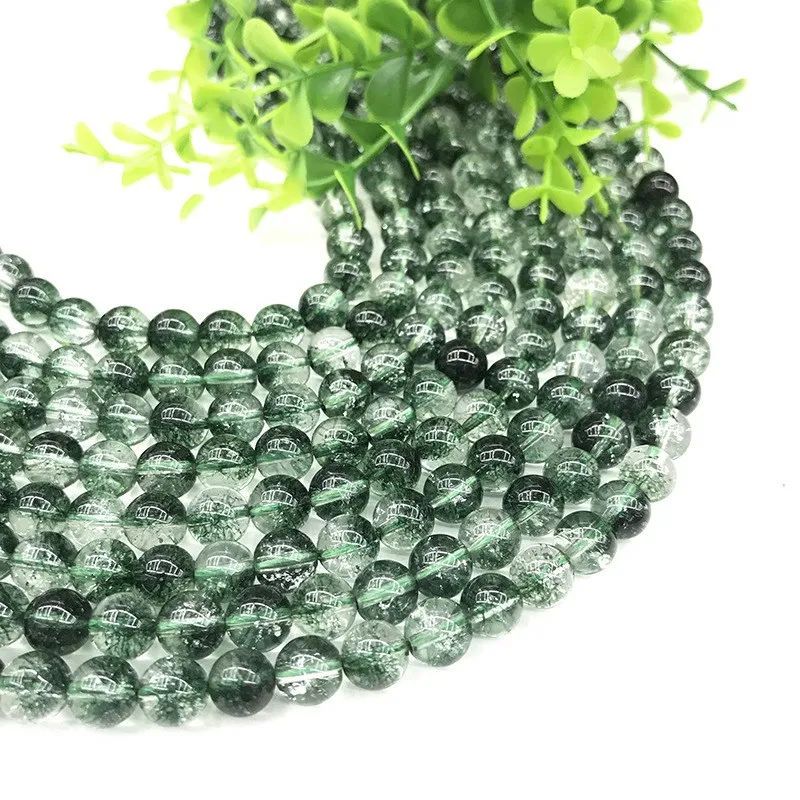 Green Crystal Crackle Phantom Ghost Quartz Round Beads For Jewelry Making DIY loose beads 6-12mm
Green Crystal Crackle Phantom Ghost Quartz Round Beads For Jewelry Making DIY loose beads 6-12mm