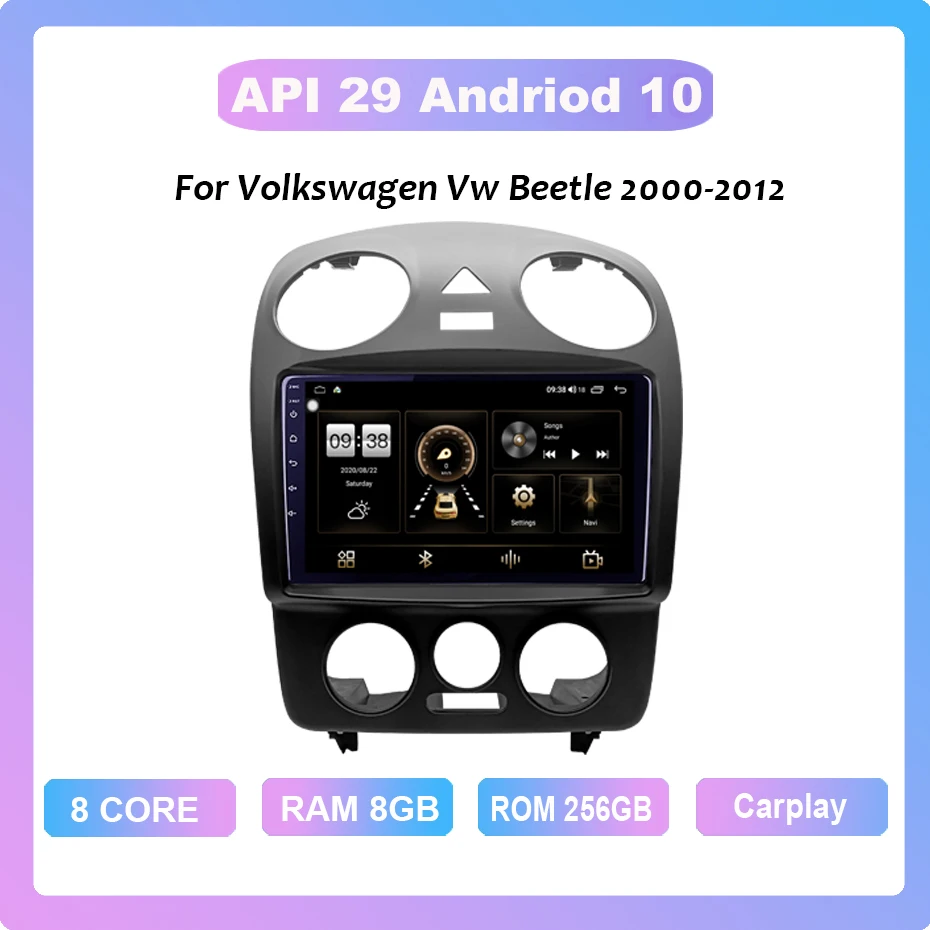 For Volkswagen Vw Beetle 2000-2012 Android 10 AI Voice 8 Core 8+256G Gps WiFi 4G Radio Android Car Multimedia Player Cooling fa
For Volkswagen Vw Beetle 2000-2012 Android 10 AI Voice 8 Core 8+256G Gps WiFi 4G Radio Android Car Multimedia Player Cooling fa