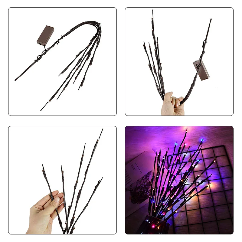 20 LEDs Willow Branch Lamp Battery Powered Decorative Lights Tall Vase Filler Willow Twig Lighted Branch For Home Decoration 
20 LEDs Willow Branch Lamp Battery Powered Decorative Lights Tall Vase Filler Willow Twig Lighted Branch For Home Decoration