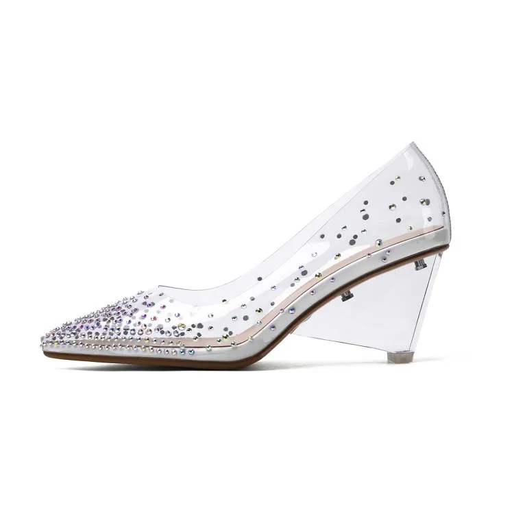 crystal shoes heel pointed single shoes high heel 2020 rhinestone transparent sequins fairy wedding shoes large
crystal shoes heel pointed single shoes high heel 2020 rhinestone transparent sequins fairy wedding shoes large