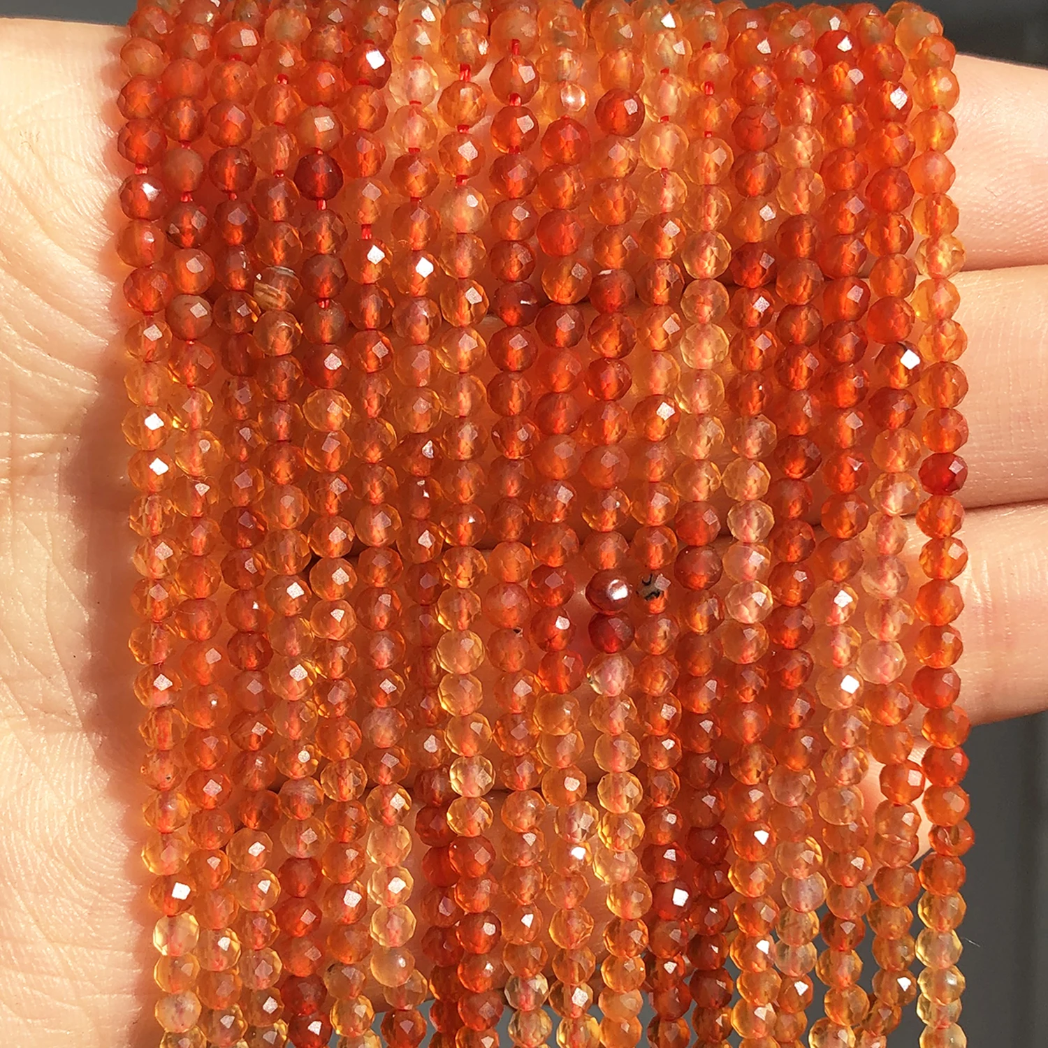 Small Faceted Red Agates Natural Stone Beads 2mm Round Loose Spacer Waist Beads for Handmade Jewelry Making Bracelet DIY 15"
Small Faceted Red Agates Natural Stone Beads 2mm Round Loose Spacer Waist Beads for Handmade Jewelry Making Bracelet DIY 15"