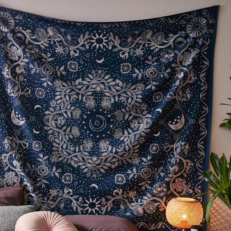Botanical Celestial Floral Tapestry Wall Hanging Moon Phase Tapestry Hippie Flower Wall Carpets Tapestry Room Decor Aesthetic
Botanical Celestial Floral Tapestry Wall Hanging Moon Phase Tapestry Hippie Flower Wall Carpets Tapestry Room Decor Aesthetic