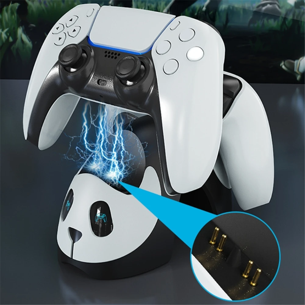 Dual Charger Dock for PS5 playstation 5 Lovely Panda Controller Fast Charger Stand Gamepad Joystick Charging Station Holder
Dual Charger Dock for PS5 playstation 5 Lovely Panda Controller Fast Charger Stand Gamepad Joystick Charging Station Holder