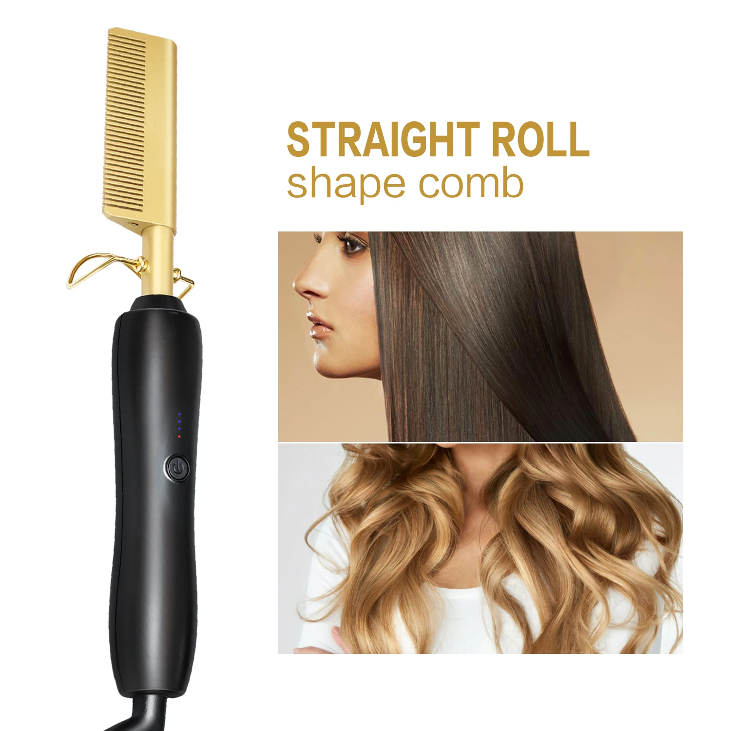 Hair Straightener Flat Irons Straightening Brush Hot Heating Comb Hair Straight Styler Corrugation Curling Iron Hair Curler Comb
Hair Straightener Flat Irons Straightening Brush Hot Heating Comb Hair Straight Styler Corrugation Curling Iron Hair Curler Comb