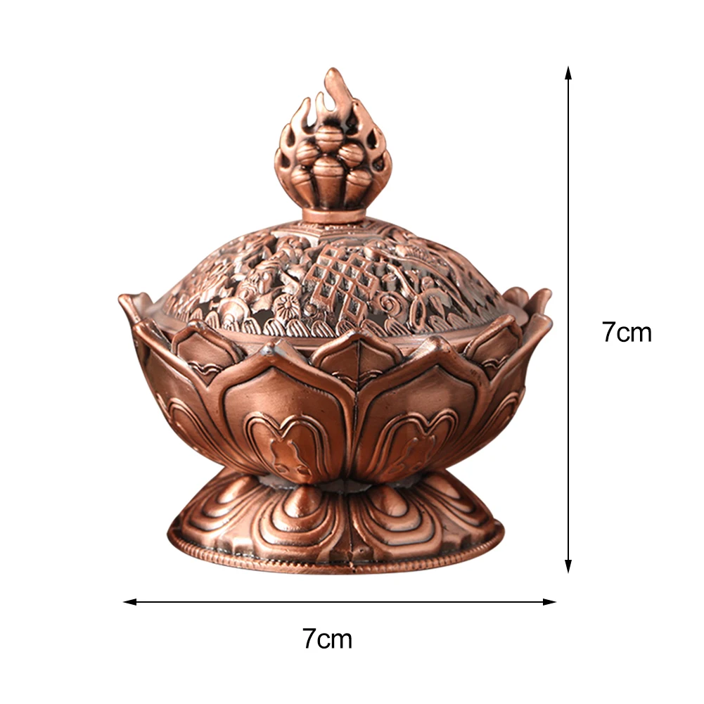 Electroplating gold zinc alloy lotus incense burner Buddhist bracket portable porcelain incense burner cover home decoration
Electroplating gold zinc alloy lotus incense burner Buddhist bracket portable porcelain incense burner cover home decoration