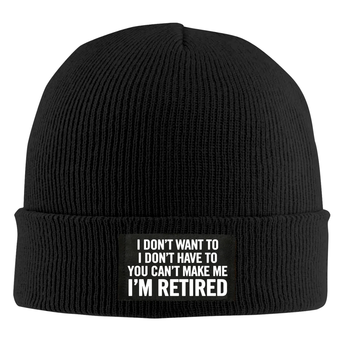 I Don't Want To I'm Retired Beanie Hats For Men Women With Designs Winter Slouchy Knit Skull Cap
I Don't Want To I'm Retired Beanie Hats For Men Women With Designs Winter Slouchy Knit Skull Cap