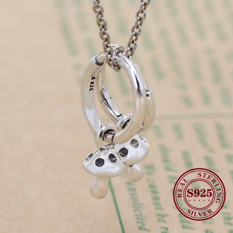 DoDoFly Valentine's Day Original 925 Sterling Silver Mushroom Earrings Simple Wild Pacifier Earrings For Women Gift Jewelry
DoDoFly Valentine's Day Original 925 Sterling Silver Mushroom Earrings Simple Wild Pacifier Earrings For Women Gift Jewelry