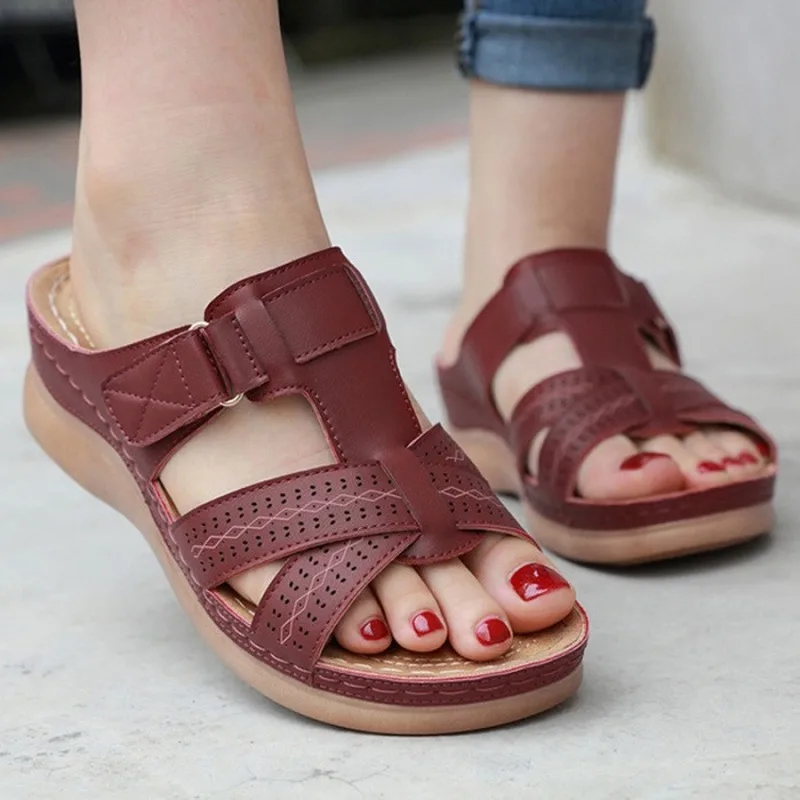 Women Premium Orthopedic Open Toe Sandals Vintage Anti-slip Casual Female Platform Retro Shoes sandalias mujer 2020 flat sandals
Women Premium Orthopedic Open Toe Sandals Vintage Anti-slip Casual Female Platform Retro Shoes sandalias mujer 2020 flat sandals