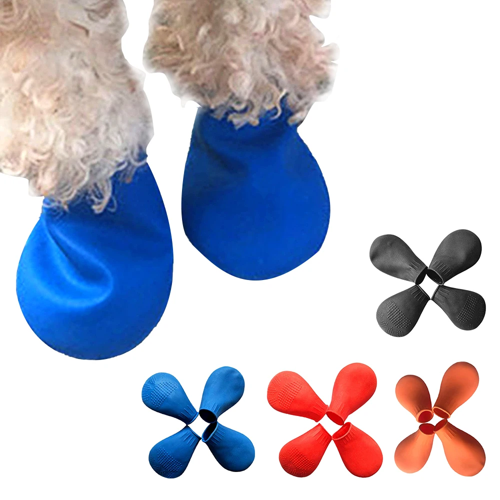 4pcs Anti Slip Waterproof Shoes For Dogs Cats Rainy Day Rain Boots Latex Anti-Skid Shoes For Small Medium Large Dogs Cats Pet
4pcs Anti Slip Waterproof Shoes For Dogs Cats Rainy Day Rain Boots Latex Anti-Skid Shoes For Small Medium Large Dogs Cats Pet