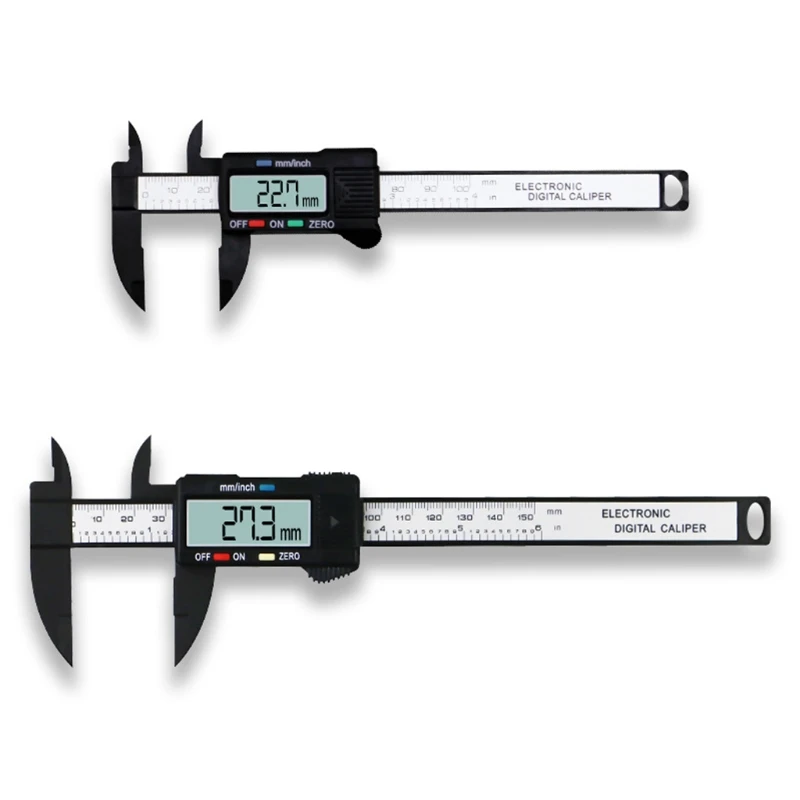 Electronic Digital Vernier Micrometer Caliper Measuring Tool PVC Large LCD Screen 100mm/150mm Inch Metric
Electronic Digital Vernier Micrometer Caliper Measuring Tool PVC Large LCD Screen 100mm/150mm Inch Metric