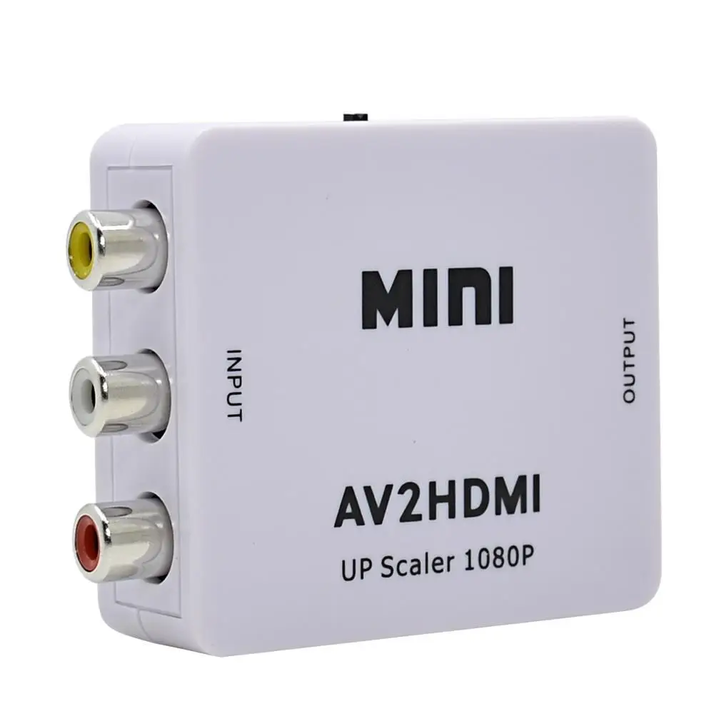 Мини преобразователь AV видео AV2HDMI RCA HDMI совместимый CVBS для адаптера PS3 PS4 ПК DVD