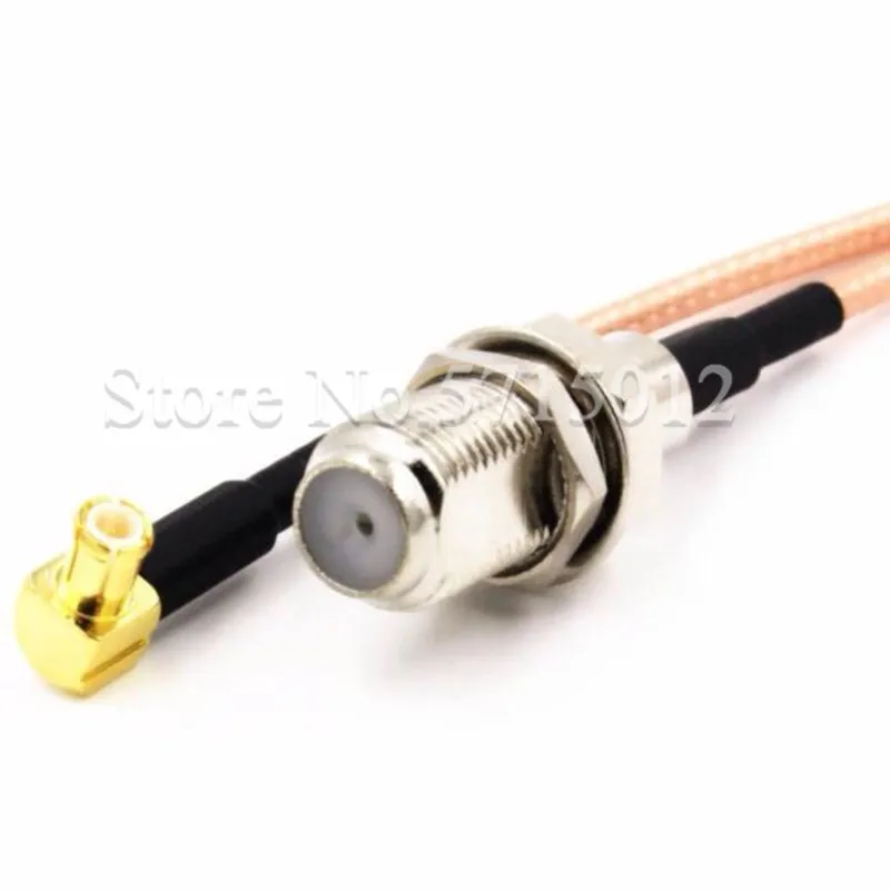 

1pcs RF Coaxial Extended Connecting Wire F Famale Head with Nut Turn to MCX Male Head Plug Connector 15cm RG316 Antenna Cable