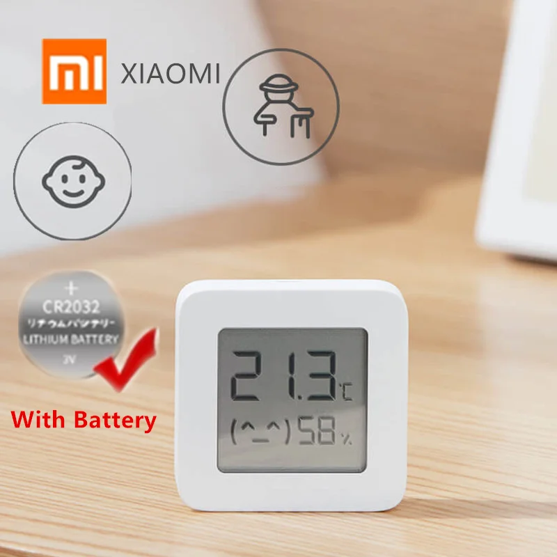 Bluetooth-термометр XIAOMI Mijia, беспроводной умный электрический гигрометр, работает с приложением Mijia
Bluetooth-термометр XIAOMI Mijia, беспроводной умный электрический гигрометр, работает с приложением Mijia