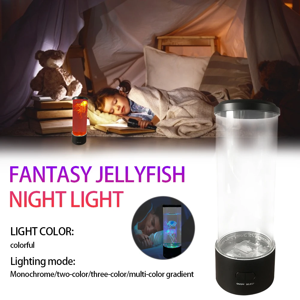 LED Jellyfish Lamp with Color Changing Lights-Artificial Mini Aquarium Night Light Romantic Gifts for Home Office Desk Decor
LED Jellyfish Lamp with Color Changing Lights-Artificial Mini Aquarium Night Light Romantic Gifts for Home Office Desk Decor