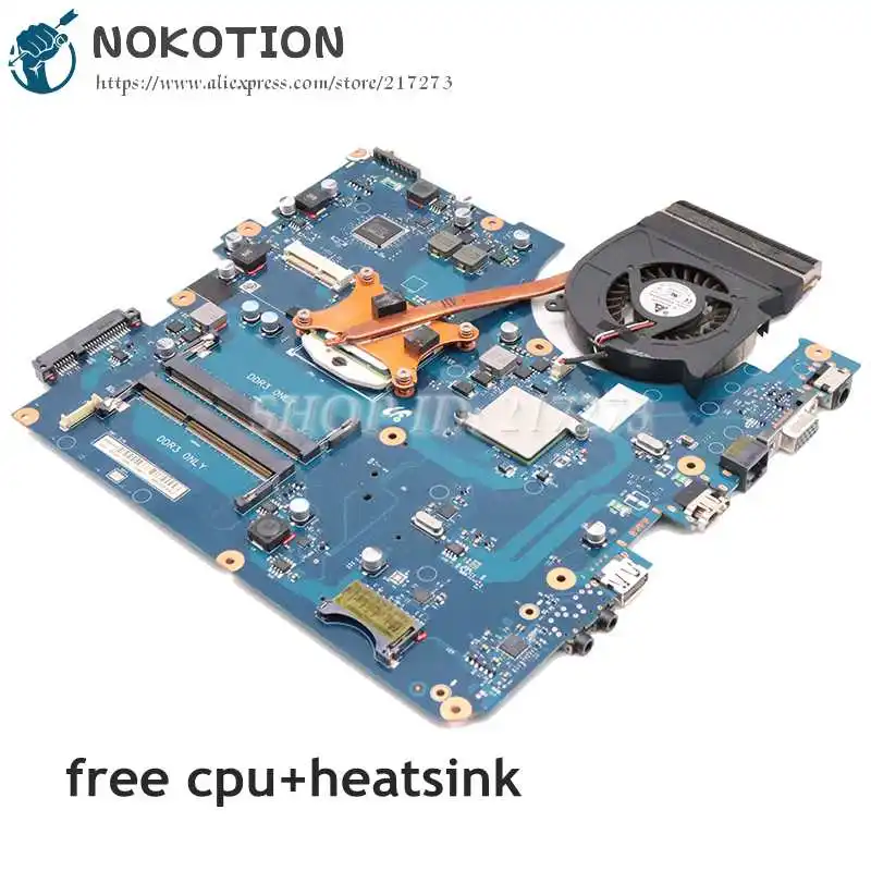 NOKOTION For Samsung R540 NP-R540 Laptop Motherboard HM55 DDR3 Free cpu + Radiator BREMEN-C Replace R540 with ATI GPU
NOKOTION For Samsung R540 NP-R540 Laptop Motherboard HM55 DDR3 Free cpu + Radiator BREMEN-C Replace R540 with ATI GPU