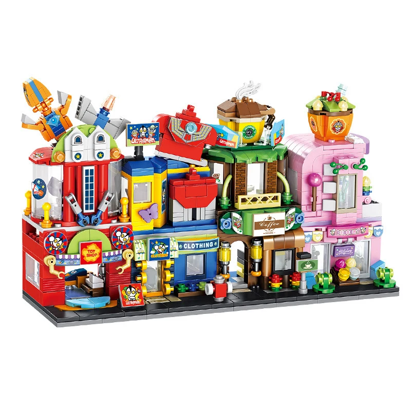 4 in 1Small Particle Building Blocks Mini City Architecture Street View Assembling Diy Bricks Children's Puzzle Toys Girl's Gift
4 in 1Small Particle Building Blocks Mini City Architecture Street View Assembling Diy Bricks Children's Puzzle Toys Girl's Gift
