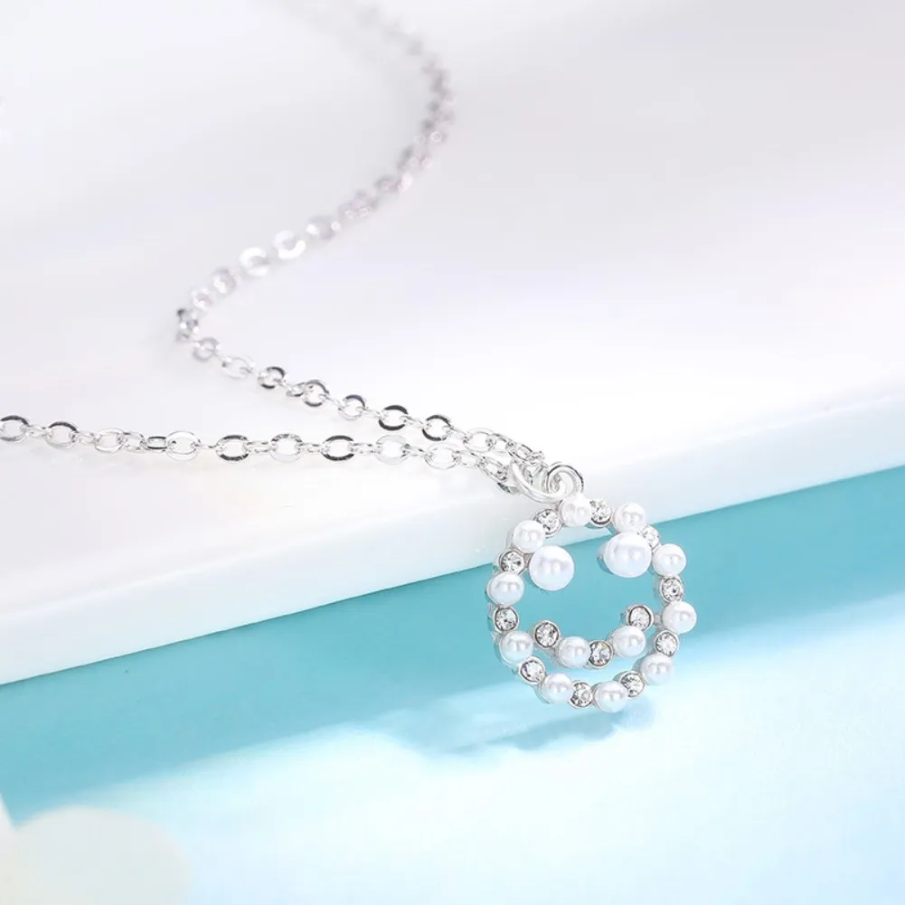 LEKANI 925 Sterling Silver Cute Smiley Pendant Necklaces For Women Shiny Zircon Pearl Necklace Charms Valentine's Day Jewelry
LEKANI 925 Sterling Silver Cute Smiley Pendant Necklaces For Women Shiny Zircon Pearl Necklace Charms Valentine's Day Jewelry
