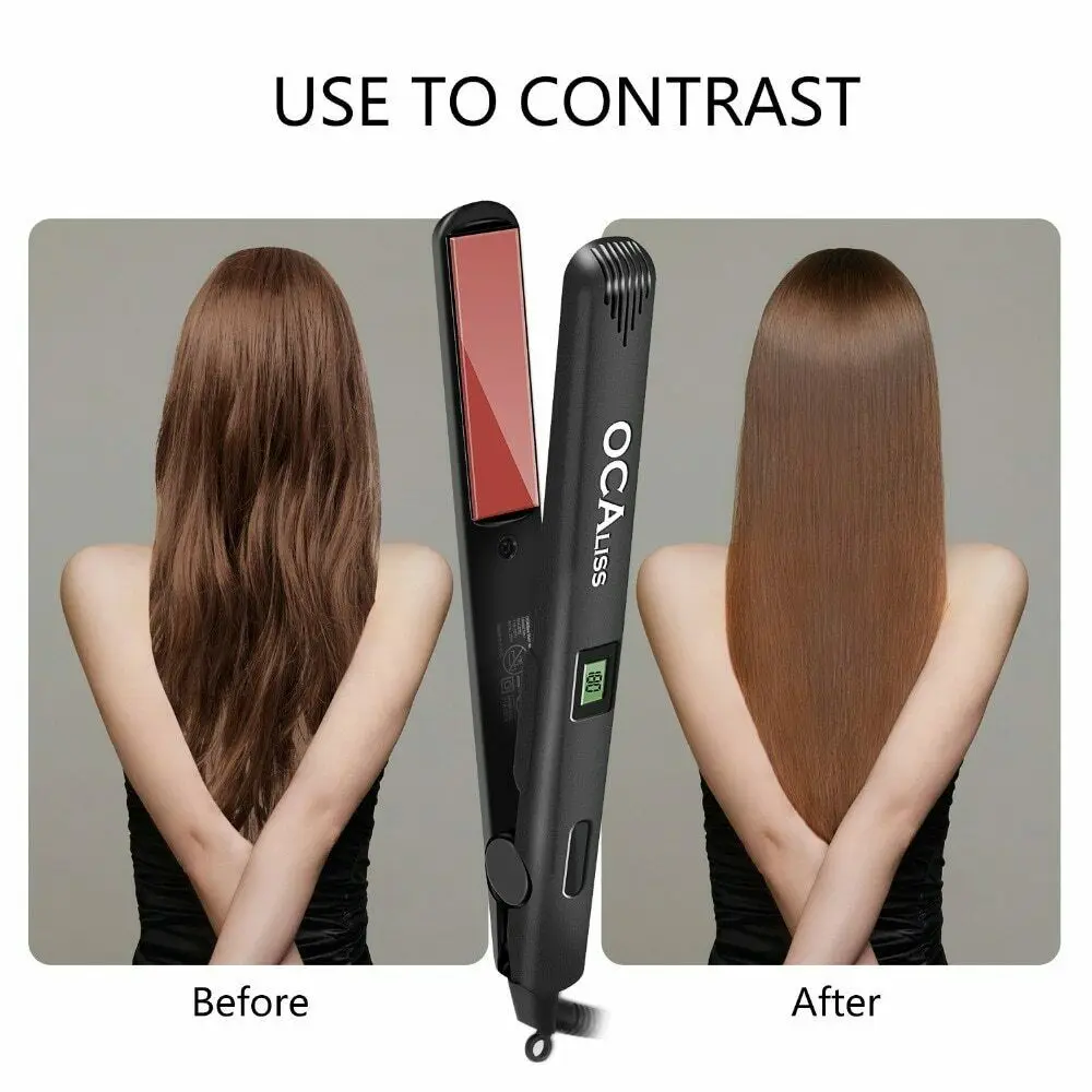 Professional Ceramic Heater Iron Hair Straightener with Digital LCD Display 3D floating plate Instant Heating Curling Iron
Professional Ceramic Heater Iron Hair Straightener with Digital LCD Display 3D floating plate Instant Heating Curling Iron