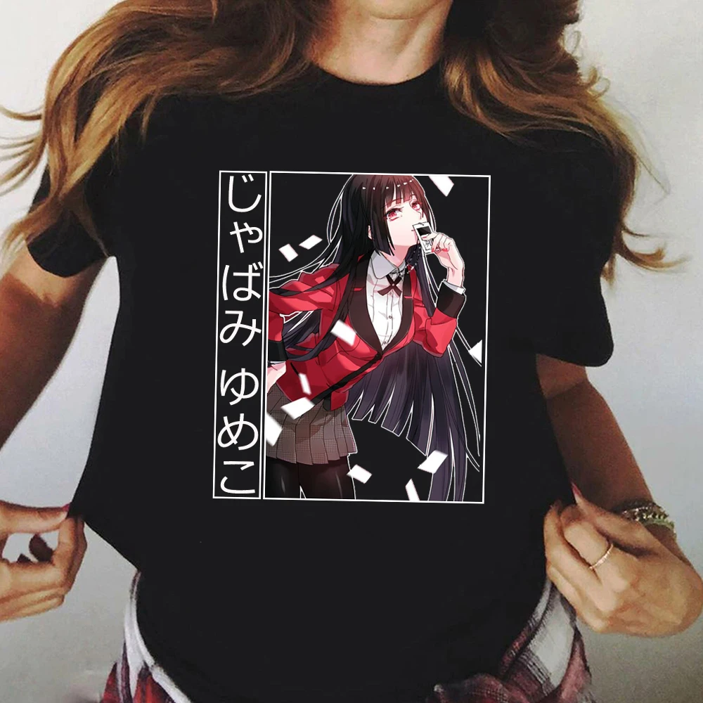 Забавная футболка Kakegurui, женские кавайные летние топы, Мультяшные Графические футболки, модная футболка унисекс в стиле Харадзюку
Забавная футболка Kakegurui, женские кавайные летние топы, Мультяшные Графические футболки, модная футболка унисекс в стиле Харадзюку